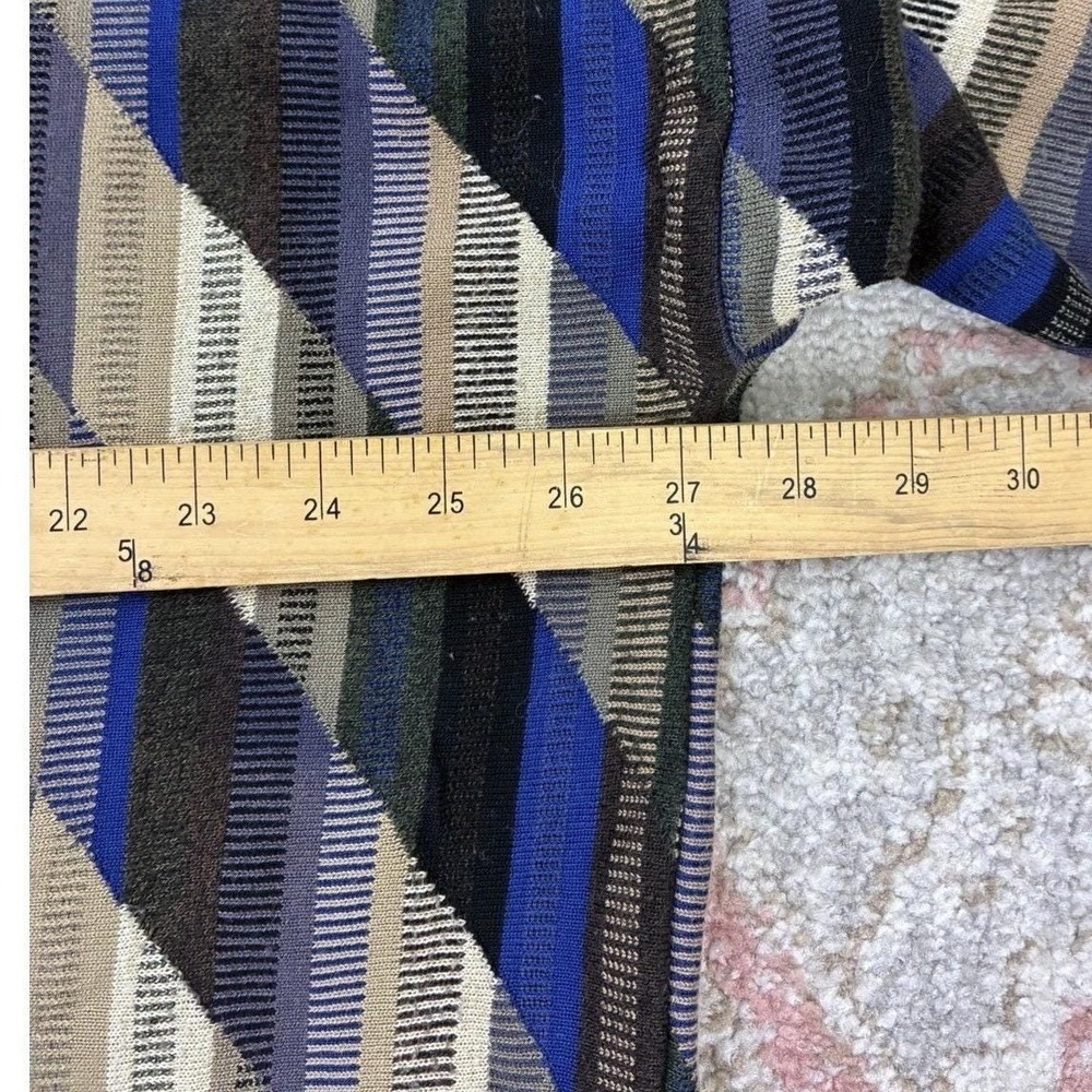90s Coogi Style Tundra Canada 3D Knit Sweater Men 2XL Geometric Textured Heavy - Picture 4 of 7